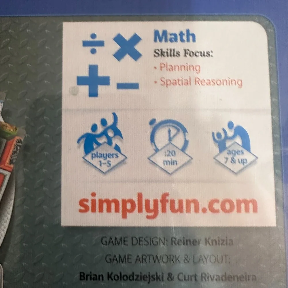 SimplyFun Don't Mix It! Recyclables Sorting Game Reiner Knizia Math Board Game